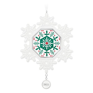 Hallmark 2025 Snowflake Porcelain Ornament