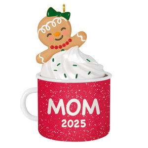 Hallmark 2025 Mom Gingerbread Girl in Mug Ornament