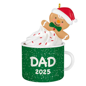Hallmark 2025 Dad Gingerbread Boy in Mug Ornament