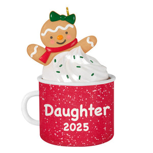 Hallmark 2025 Daughter Gingerbread Girl in Mug Ornament
