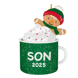 Hallmark 2025 Son Gingerbread Boy in Mug Ornament