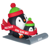 Hallmark 2025 Dad & Me Penguins Sledding Ornament