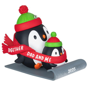 Hallmark 2025 Dad & Me Penguins Sledding Ornament