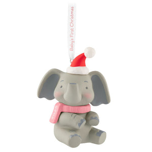 Hallmark 2025 Baby Girl's First Christmas Elephant Ornament