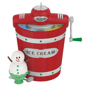 Hallmark 2025 Nellco Ice Cream Maker Musical Ornament With Light
