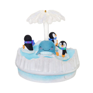 Hallmark 2025 Playful Penguins Musical Ornament With Light and Motion