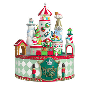 Hallmark 2025 Keepsake Village Musical Ornament With Light and Motion