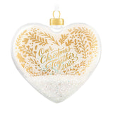 Hallmark 2025 Our Christmas Together Glass Ornament
