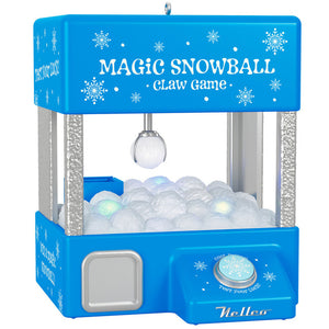 Hallmark Magic Snowball Claw Game Musical Ornament With Light and Motion