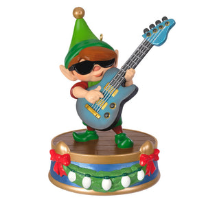 Hallmark North Pole Tree Trimmers Band Collection Gil On Guitar Musical Ornament With Light
