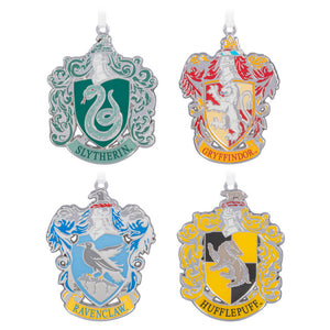 Hallmark Harry Potter™ Hogwarts™ House Crest Metal Ornaments, Set of 4