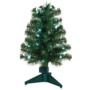 Hallmark Mini ShowToppers Evergreen Christmas Tree With Light, 17"
