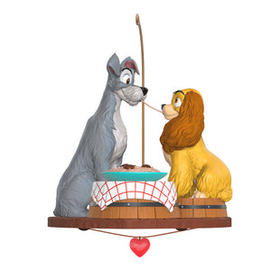 Hallmark 2025 Disney Lady and the Tramp 70th Anniversary Spaghetti Supper Ornament