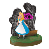 Hallmark 2025 Disney Alice in Wonderland and the Cheshire Cat Ornament With Light