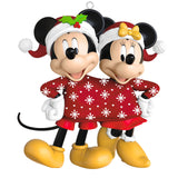 Hallmark 2025 Disney Mickey and Minnie Sweater-Sharing Sweethearts Ornament