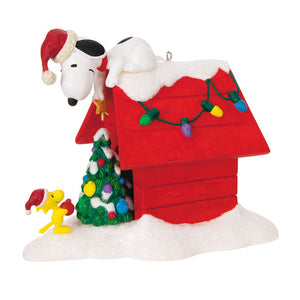 Hallmark The Peanuts® Gang Deck the Doghouse Musical Ornament With Light