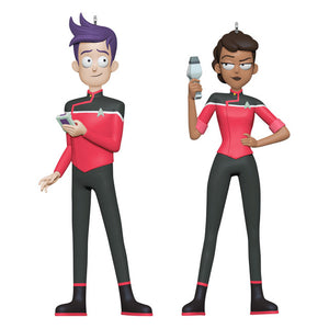 Hallmark 2025 Star Trek™: Lower Decks Ensigns Beckett Mariner and Bradward Boimler Ornaments, Set of 2