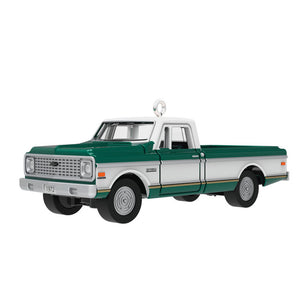 Hallmark Mini Lil' American Trucks 1972 Chevrolet® Cheyenne™ Super 2024 Metal Ornament, 0.67"
