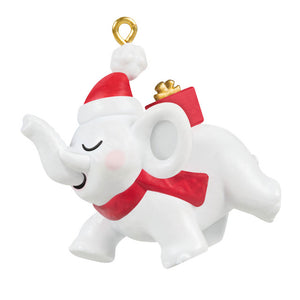 Hallmark 2025 Mini Festive White Elephant Ornament, 1"