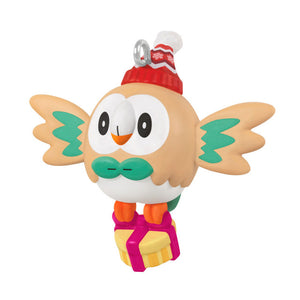 Hallmark 2025 Mini Pokémon Holiday Rowlet Ornament, 1.25"