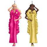 Hallmark 2025 Mini Superstar Barbie™ and Superstar Christie™ Ornaments, Set of 2