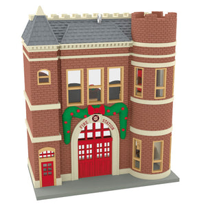 Hallmark 2025 Nostalgic Houses and Shops Keepsake Korners Firehouse Ornament