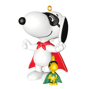 Hallmark 2025 Peanuts® Spotlight on Snoopy Masked Marvel Ornament