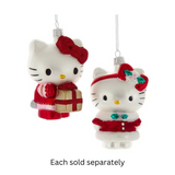 4.5" Ready for Christmas Hello Kitty™ Glass Ornaments