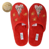 Disney x Hallmark Holiday Ever After Embroidered Fleece Slipper S/M
