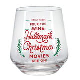 Hallmark Hallmark Channel Movie Pours Stemless Wine Glass, 16.5 oz.