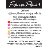 Rose Forever Flower Token Charm