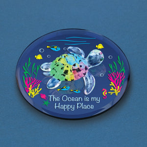 Sea Turtle "Happy Place" Figurine