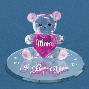 "Mom I Love You" Bear Figurine