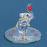 Glass Baron Elephant "Never Forget"