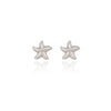 Spirit by Silver Forest Star Fish Stud Post Earrings in Silver