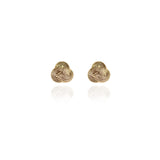Spirit by Silver Forest Love Knot Stud Post Earrings in Gold