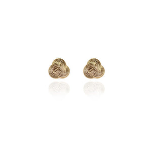Spirit by Silver Forest Love Knot Stud Post Earrings in Gold