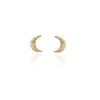 Spirit by Silver Forest Crescent Moon Earrings in Gold