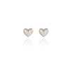 Spirit by Silver Forest Heart Stud Post Earrings in Silver
