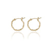 Spirit by Silver Forest Small Twisted Hoop Earrings in Gold
