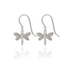 Spirit by Silver Forest Dragonfly Dangle Earrings in Silver