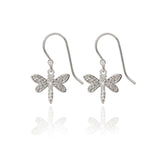 Spirit by Silver Forest Dragonfly Dangle Earrings in Silver