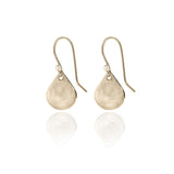 Spirit by Silver Forest Small Hammered Tear Earrings in Gold