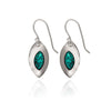 Spirit by Silver Forest Marquis with Turquois Earrings in Silver