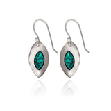 Spirit by Silver Forest Marquis with Turquois Earrings in Silver