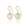 Spirit by Silver Forest Small Hammered Disc Earrings in Gold