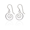Spirit by Silver Forest Playful Coil Earrings in Silver