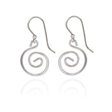 Spirit by Silver Forest Playful Coil Earrings in Silver