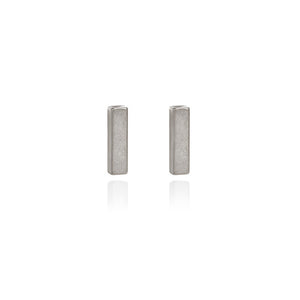 Spirit by Silver Forest Sleek Modern Bar Earrings in Silver