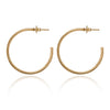 Spirit by Silver Forest Slender Hoop Earrings in Gold